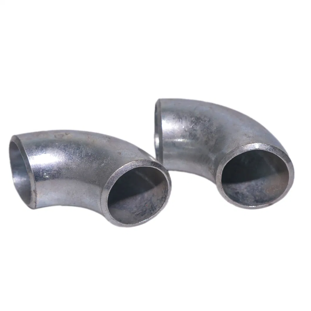 Encaixes de tubulação de aço inoxidável da soldadura de extremidade 45 60 cotovelo de um Seamlesss de 90 graus