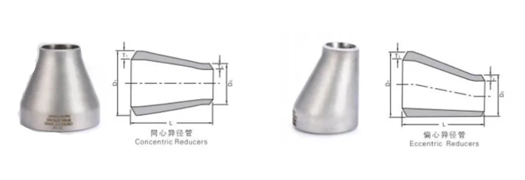 Carbon Steel ASTM A234 Sch80 Pipe Eccentric Reducers Butt Welding