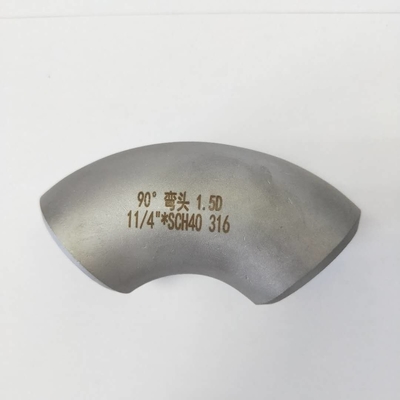 Cotovelo sem emenda de aço inoxidável do encaixe de tubulação de ASTM